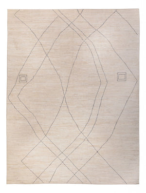 Tapis design - 410 x 310 cm - bleu clair