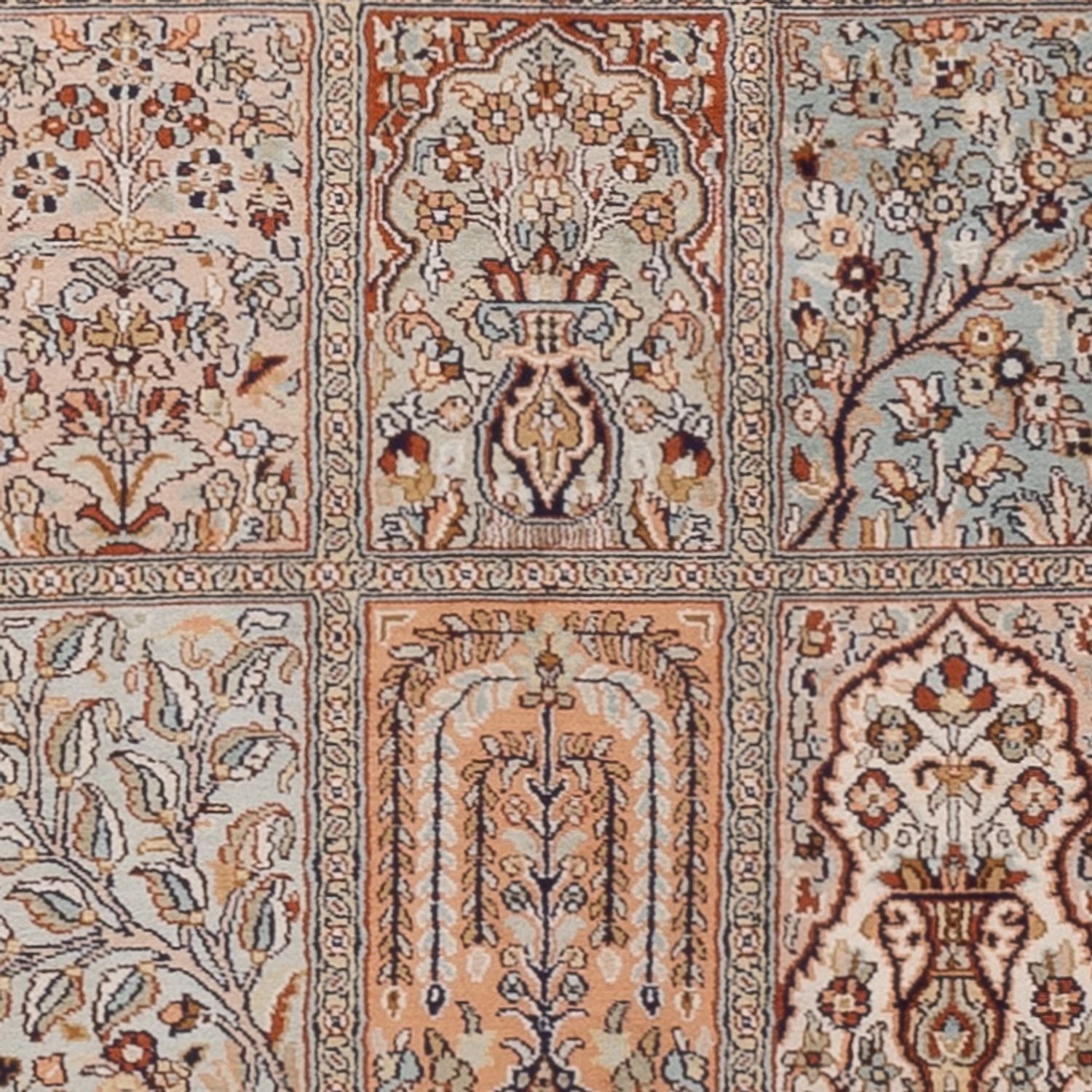 Läufer Seiden - Kaschmir Seide - 303 x 81 cm - dunkelbeige