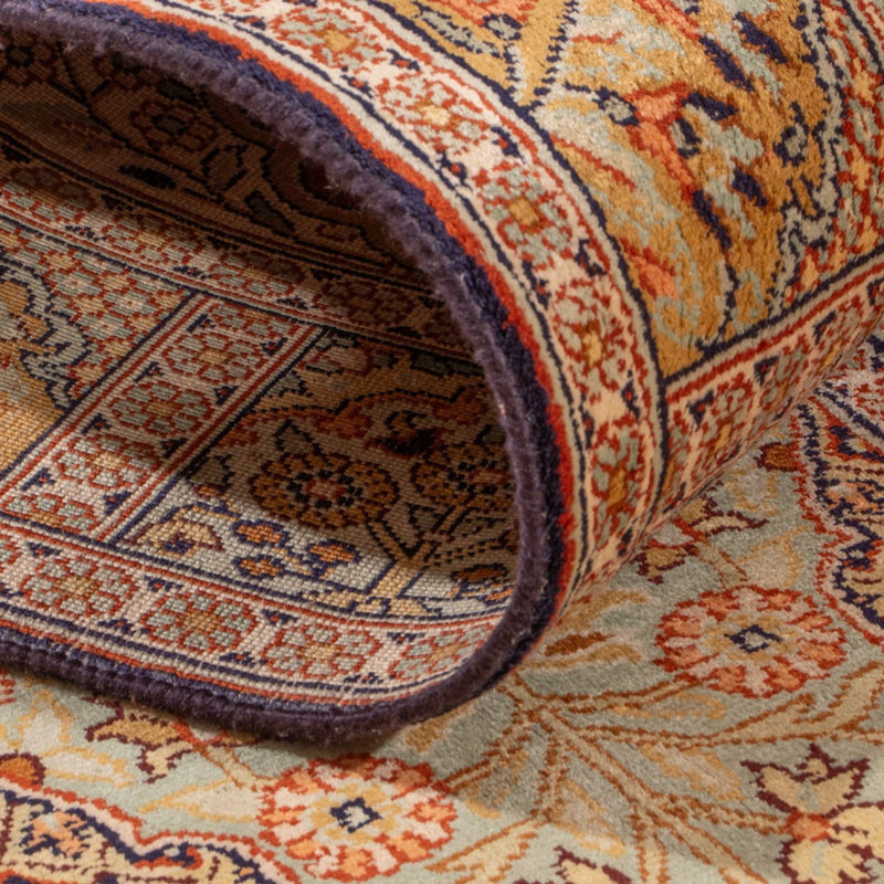 Tapis de couloir Tapis en soie - Soie du Cachemire - 296 x 78 cm - beige foncé