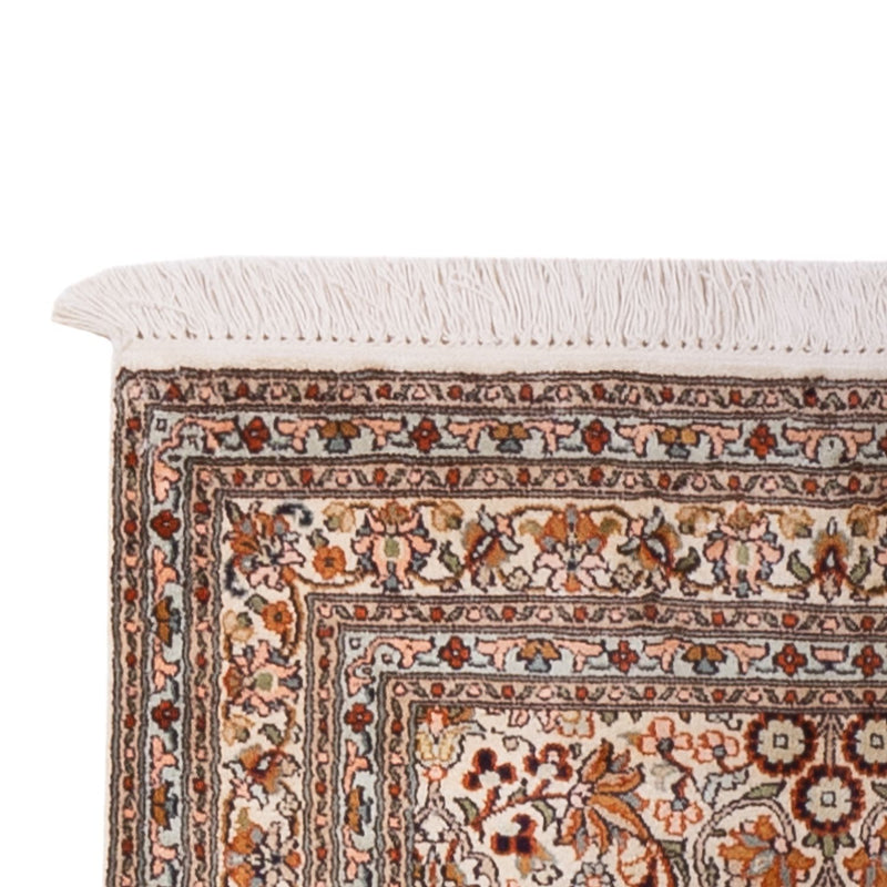 Tapis de couloir Tapis en soie - Soie du Cachemire - 338 x 79 cm - beige foncé