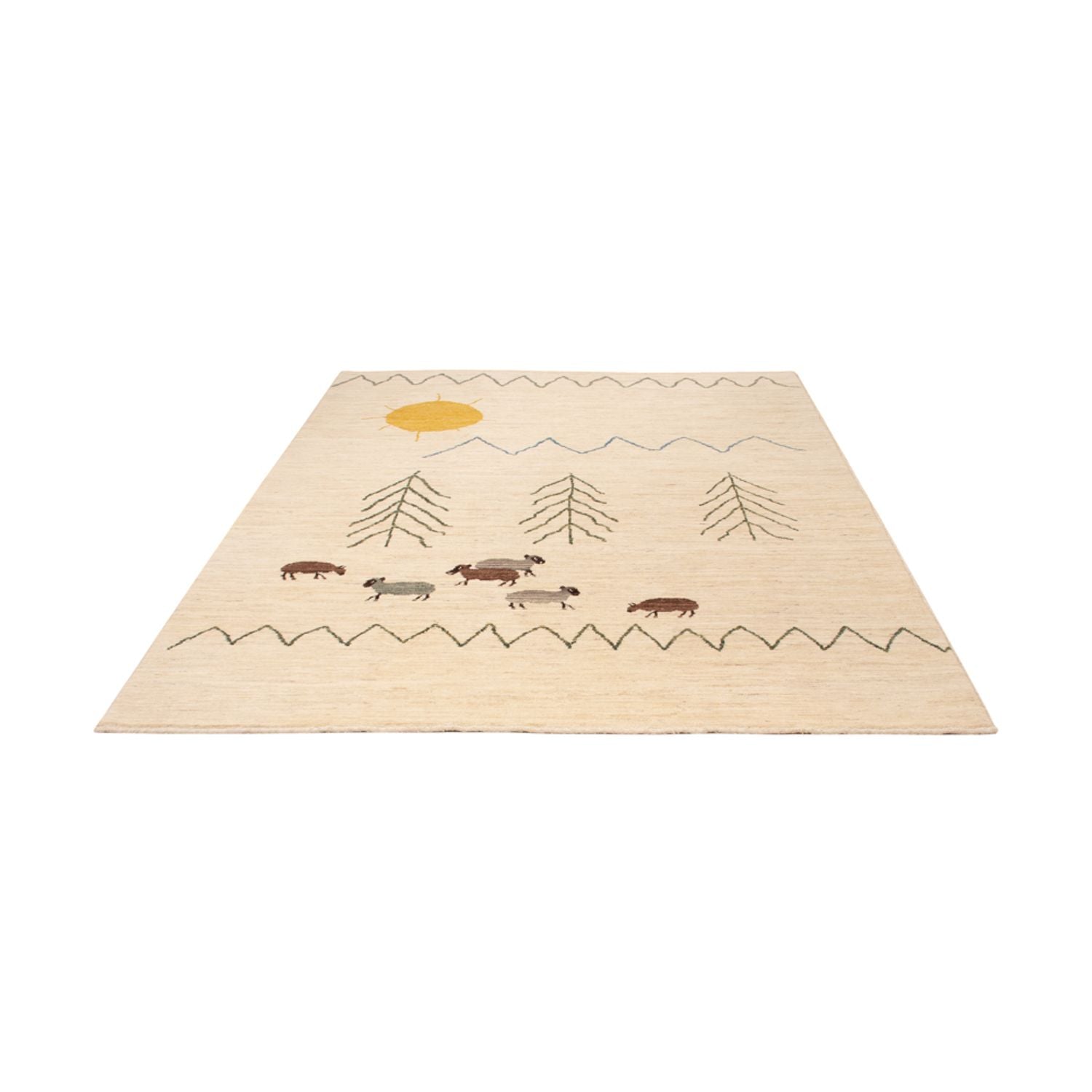 Tapis berbère - 241 x 172 cm - naturel