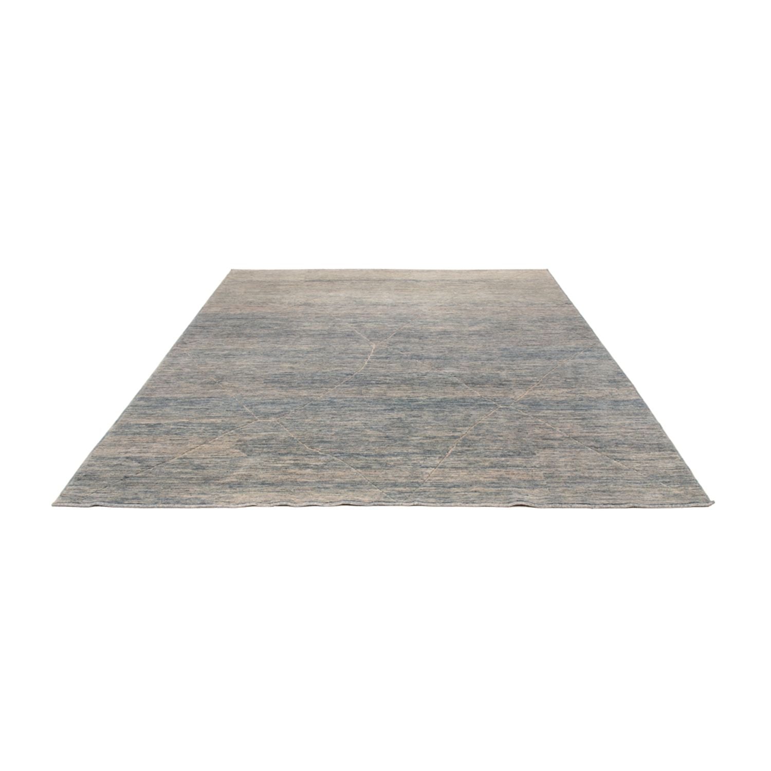 Berber Teppich - 298 x 258 cm - seeblau