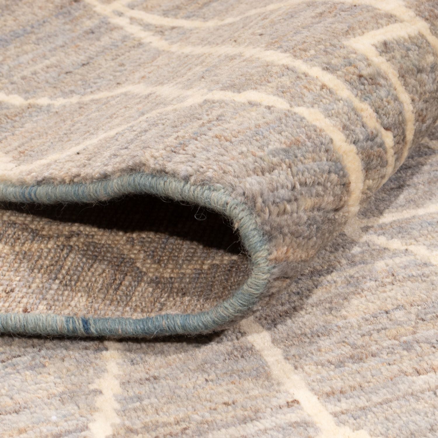Tapis berbère - 245 x 173 cm - bleu de mer