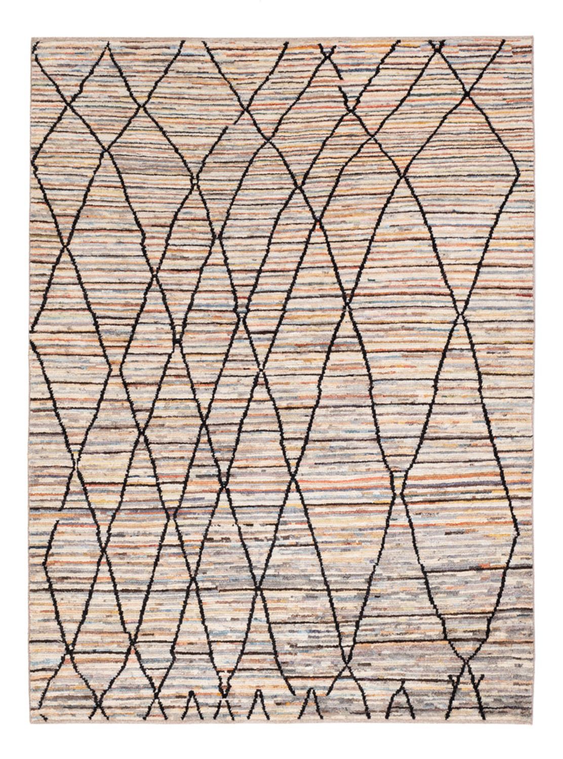Berber Teppich - 203 x 151 cm - mehrfarbig