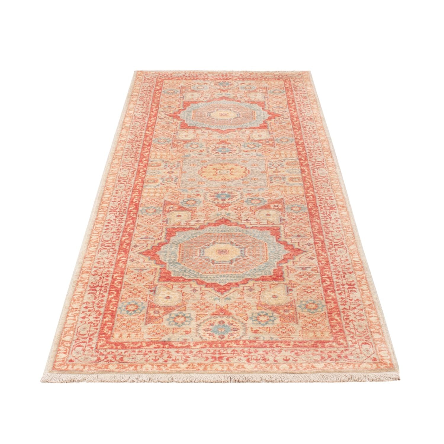 Tapis de couloir Tapis Ziegler - Ariana - 248 x 82 cm - rouge clair
