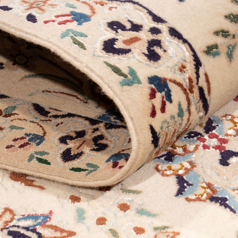 Tapis de couloir Tapis persan - Nain - 226 x 59 cm - crème