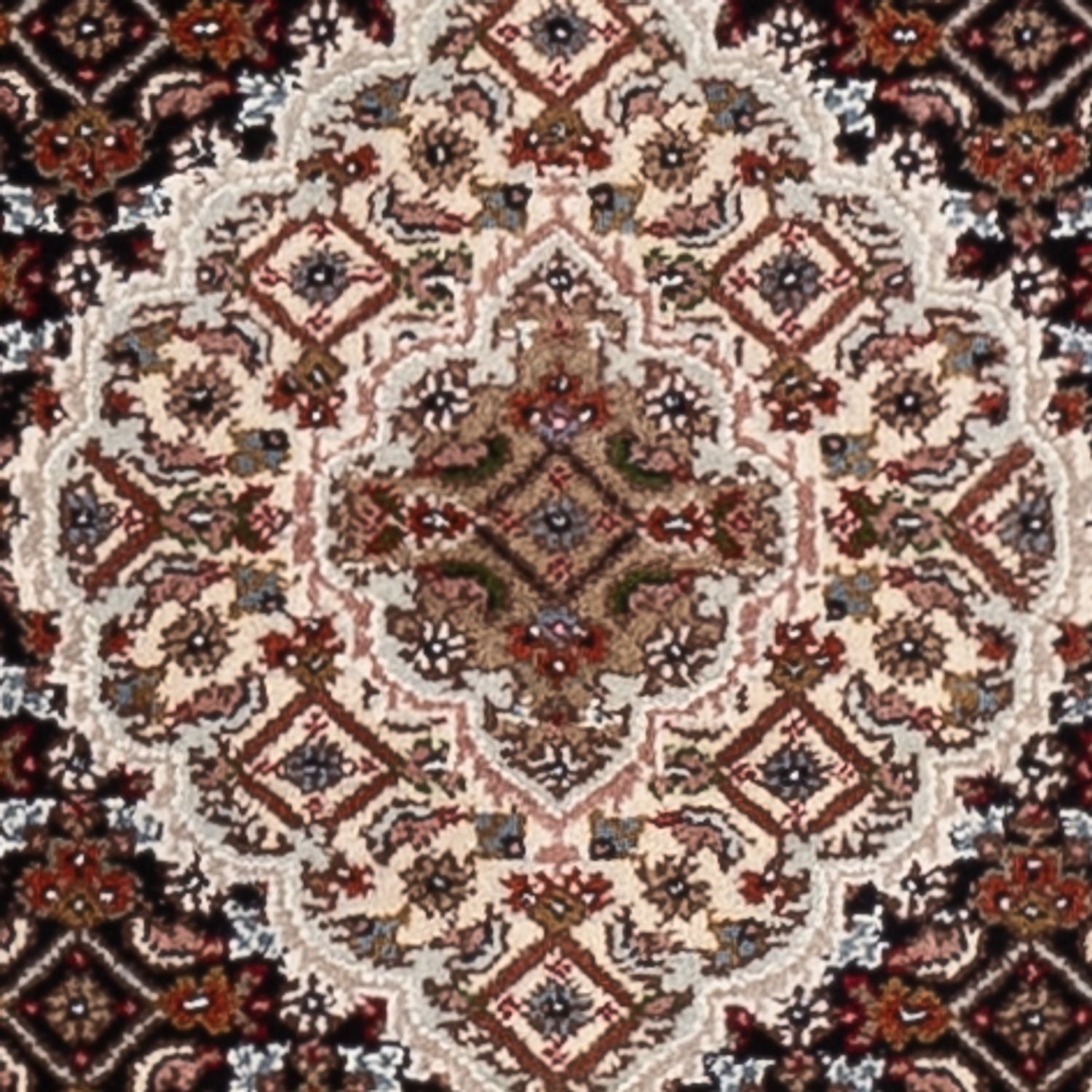 Tapis de couloir Tapis oriental - Tabriz - 202 x 85 cm - beige foncé