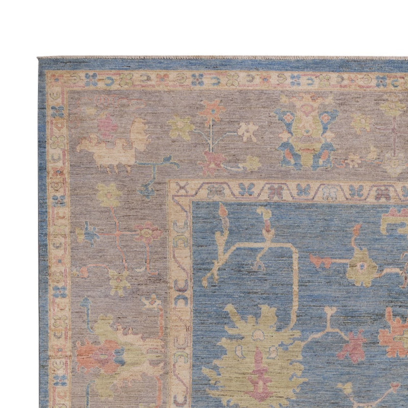 Tapis Ziegler - Usak - 352 x 247 cm - bleu
