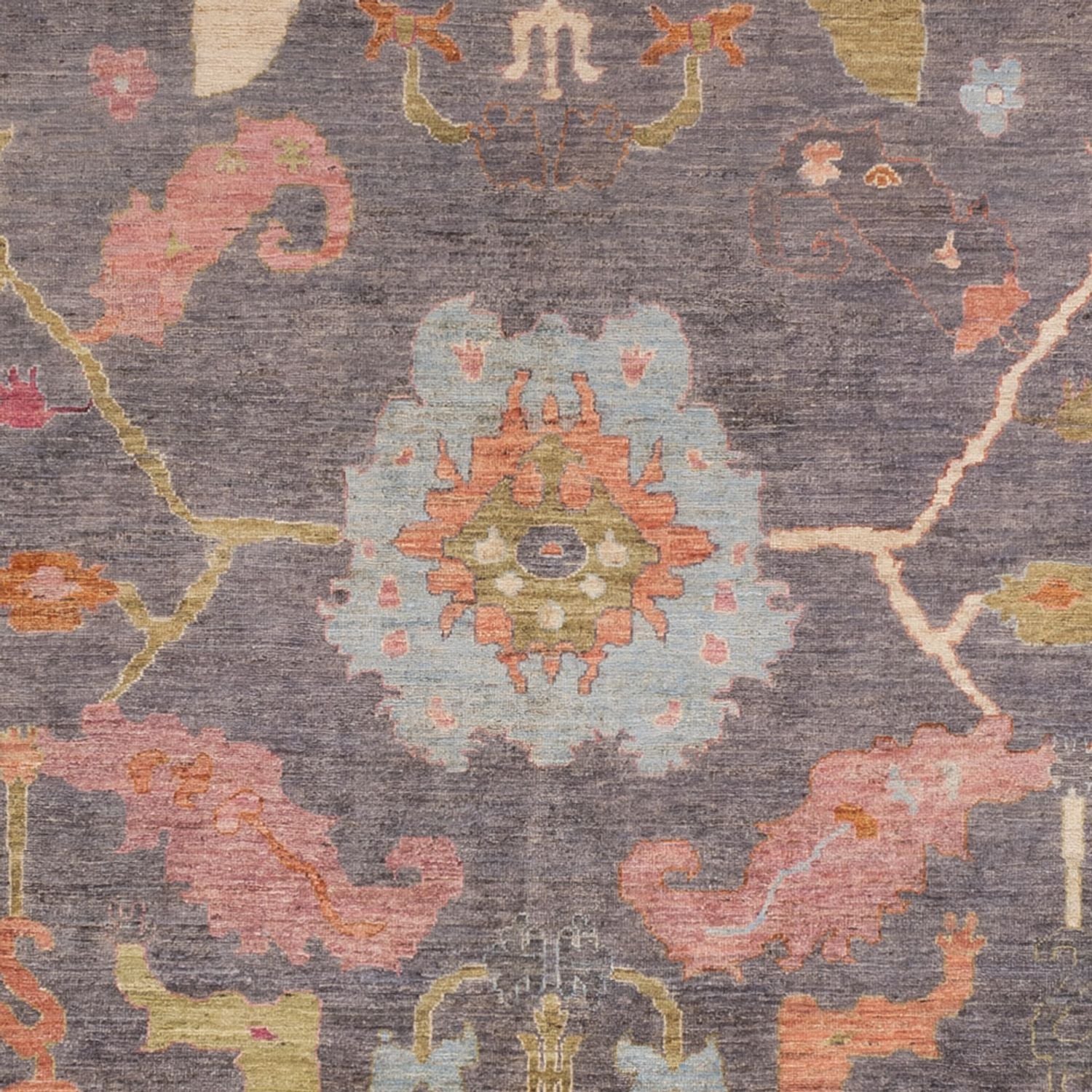 Tapis Ziegler - Usak - 352 x 242 cm - bleu foncé