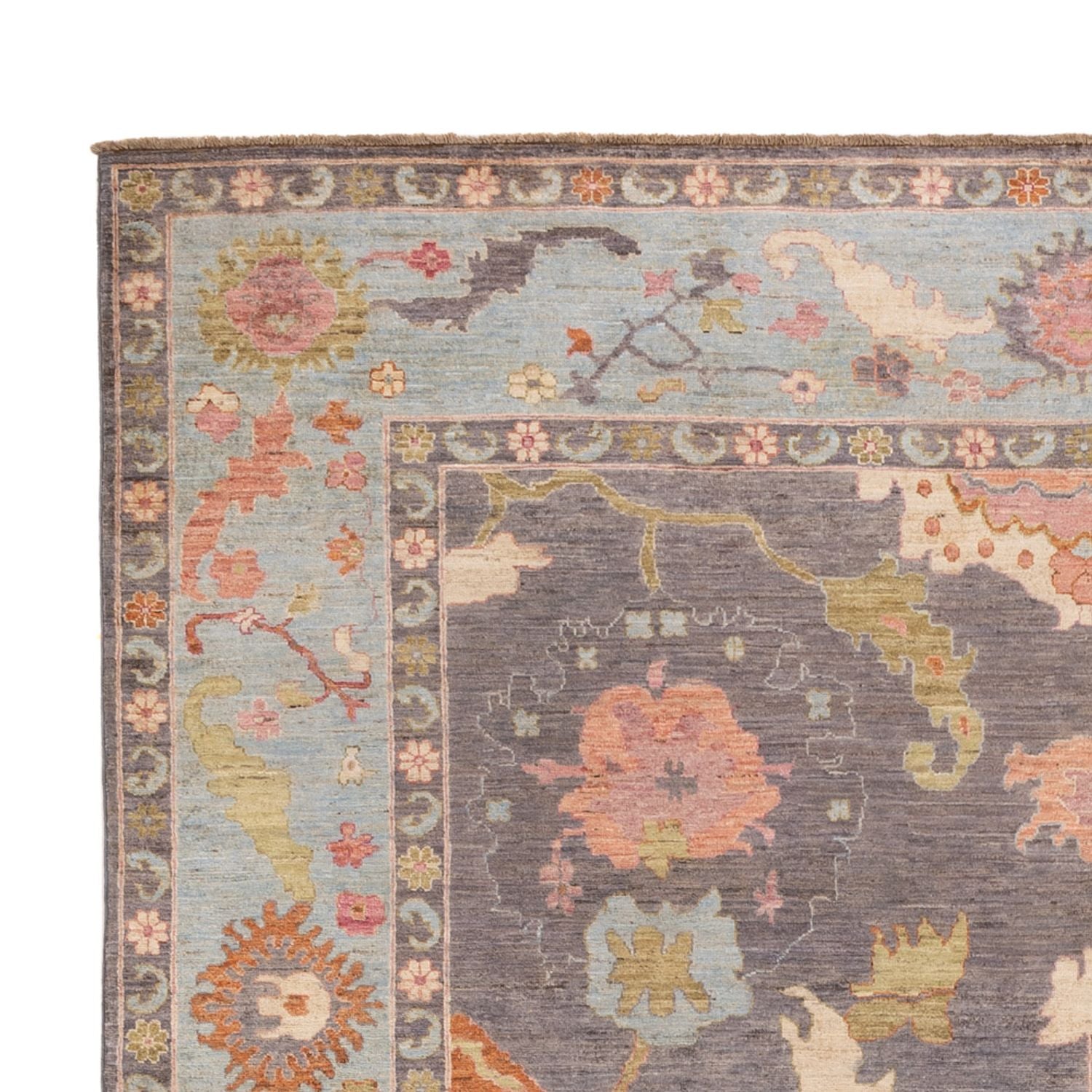 Tapis Ziegler - Usak - 352 x 242 cm - bleu foncé