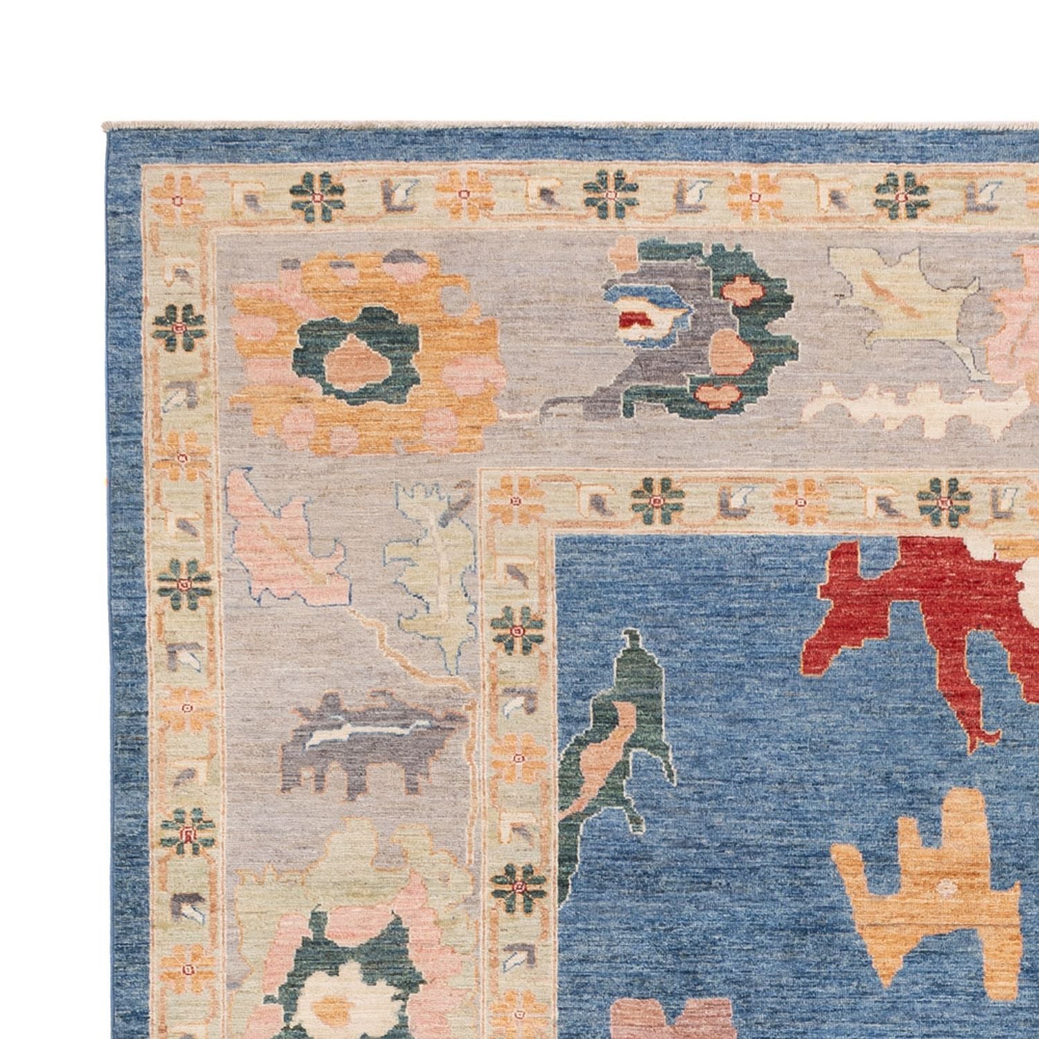 Tapis Ziegler - Usak - 334 x 252 cm - bleu