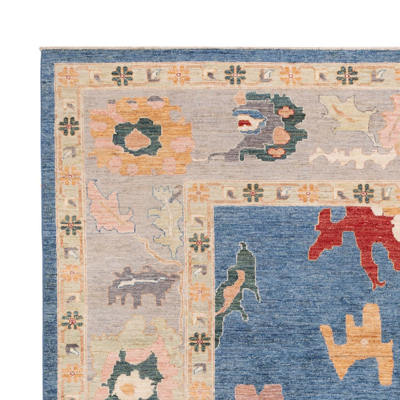 Tapis Ziegler - Usak - 334 x 252 cm - bleu