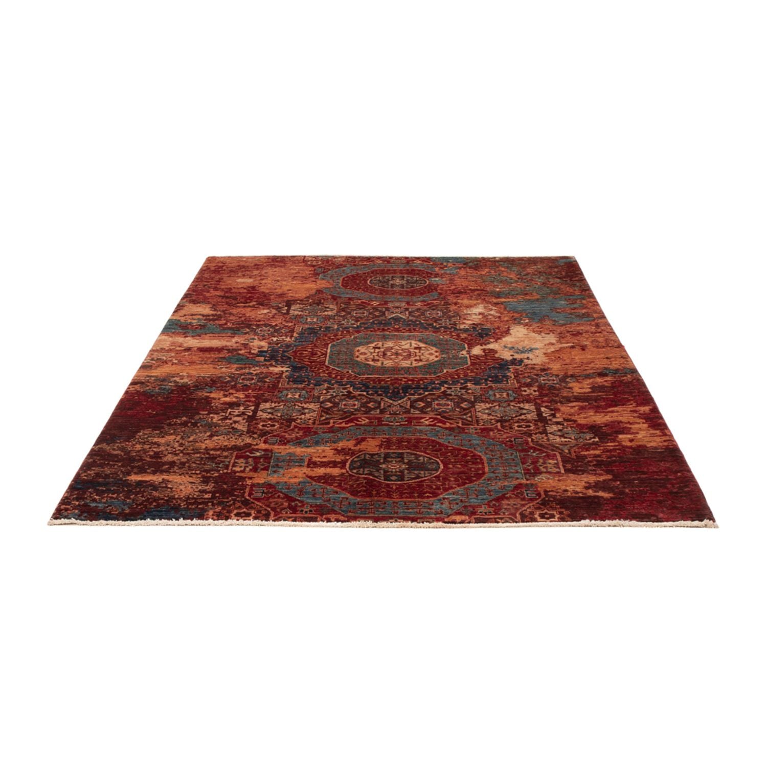 Tapis design - 195 x 156 cm - multicolore