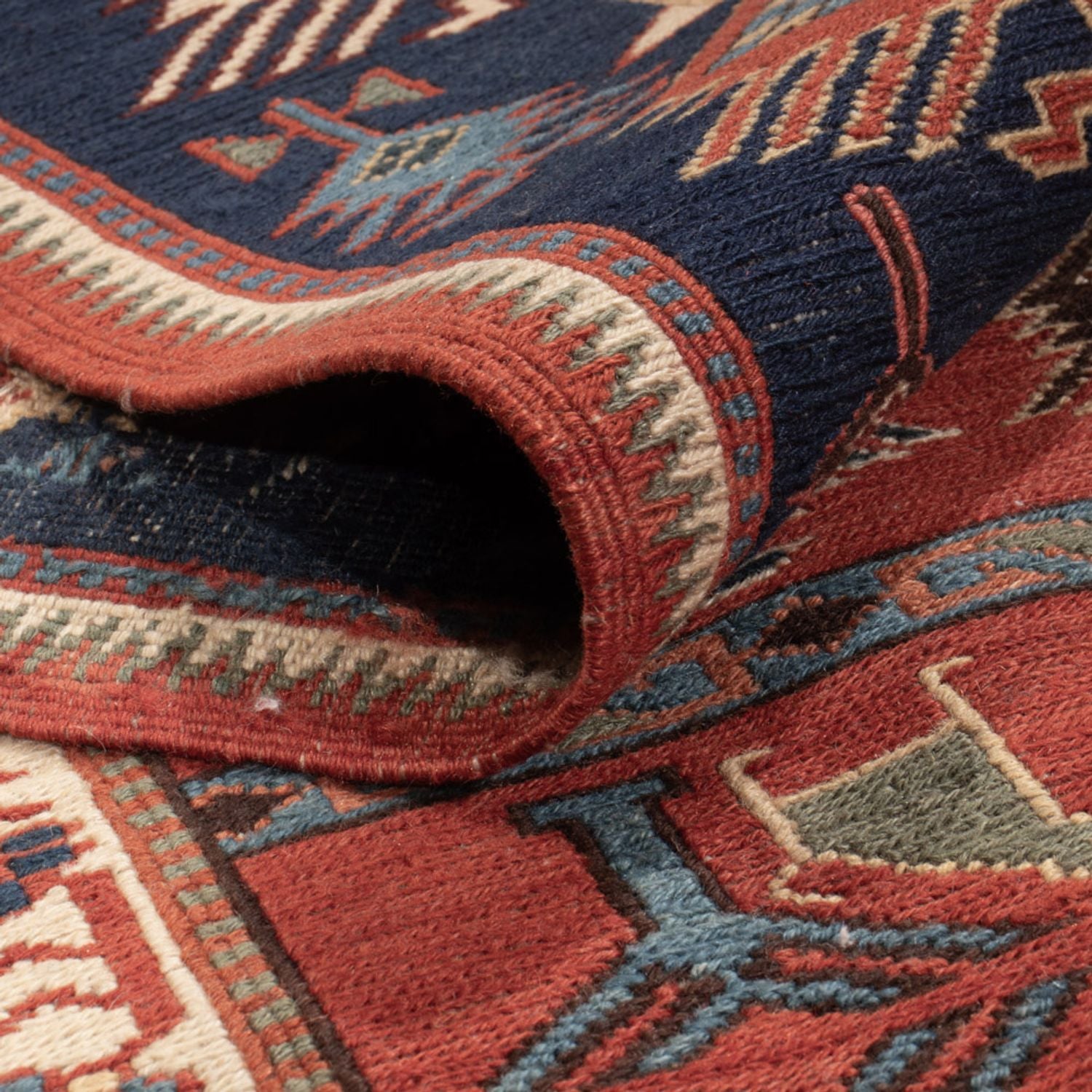 Tapis Kelim - Oriental - Soumak carré  - 205 x 192 cm - rouille