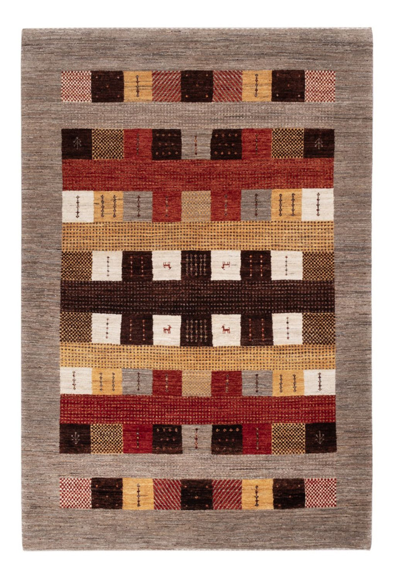 Tapis Gabbeh - Loribaft Indus - 216 x 147 cm - multicolore