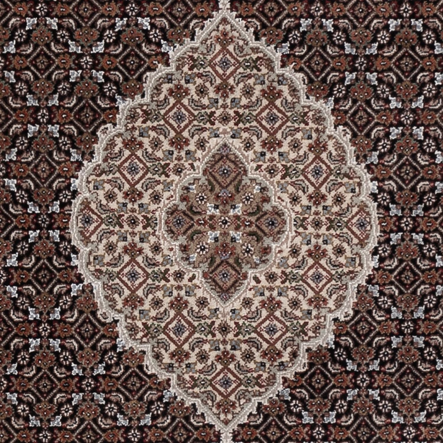 Tapis oriental - Tabriz - 205 x 143 cm - gris foncé