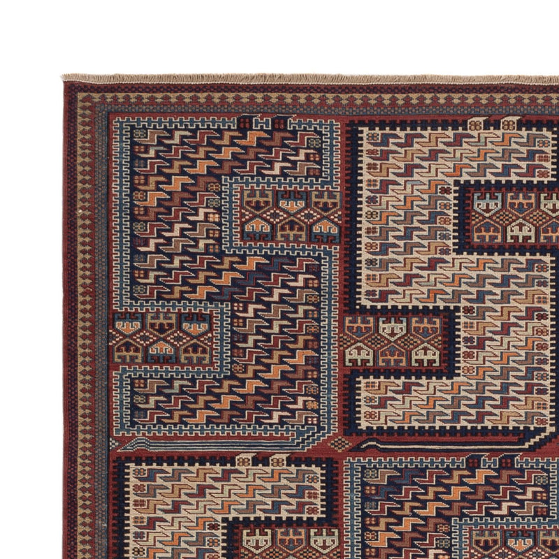 Tapis Kelim - Oriental - Soumak - 215 x 155 cm - beige foncé