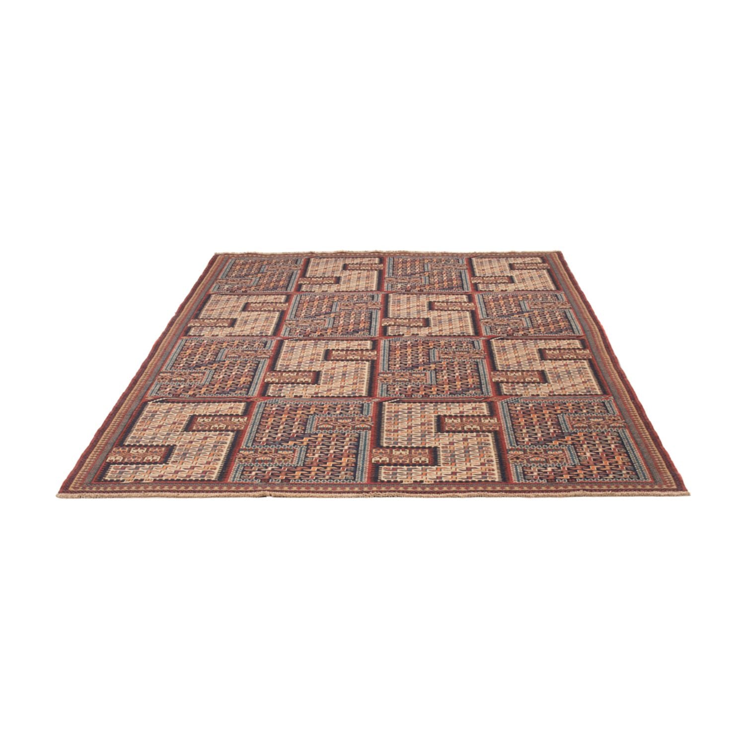 Tapis Kelim - Oriental - Soumak - 216 x 152 cm - beige foncé