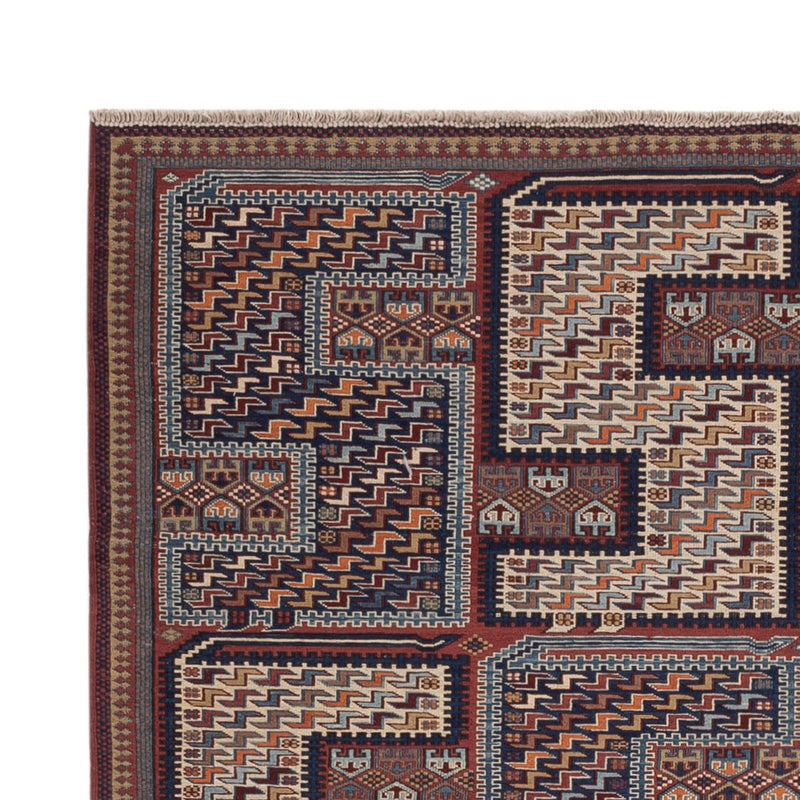 Tapis Kelim - Oriental - Soumak - 214 x 155 cm - beige foncé