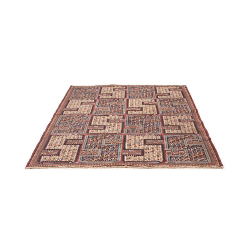 Tapis Kelim - Oriental - Soumak - 214 x 155 cm - beige foncé
