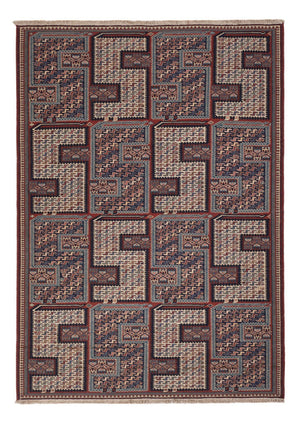 Tapis Kelim - Oriental - Soumak - 223 x 156 cm - beige foncé