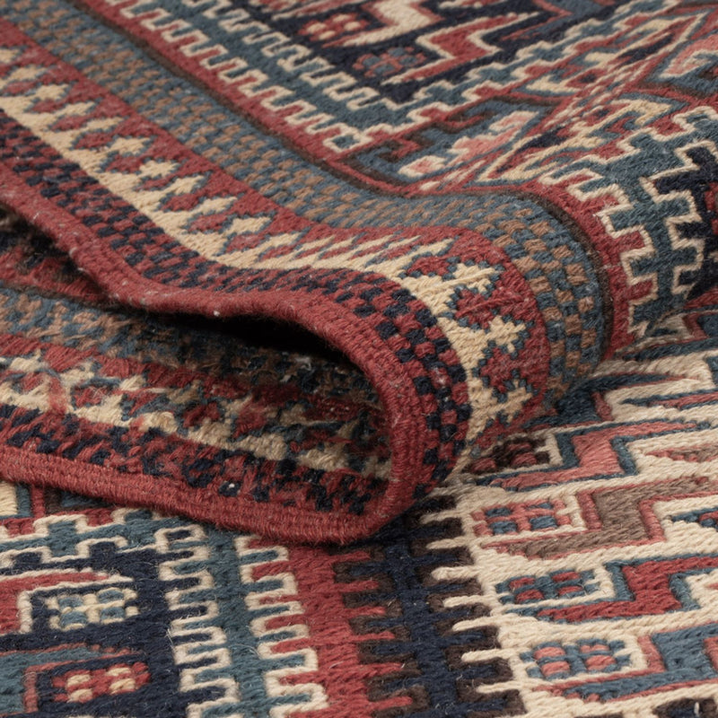 Tapis Kelim - Oriental - Soumak - 223 x 156 cm - beige foncé