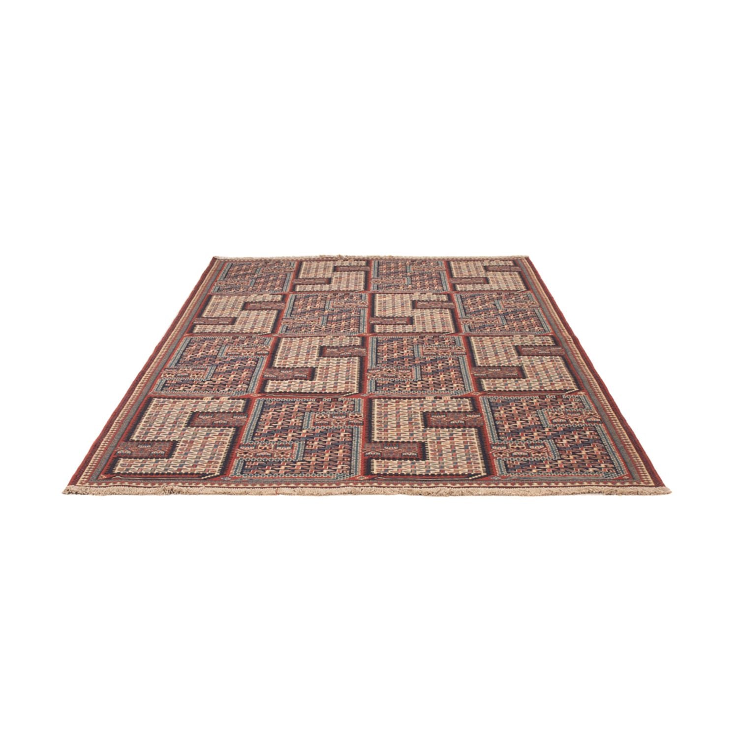 Tapis Kelim - Oriental - Soumak - 223 x 156 cm - beige foncé