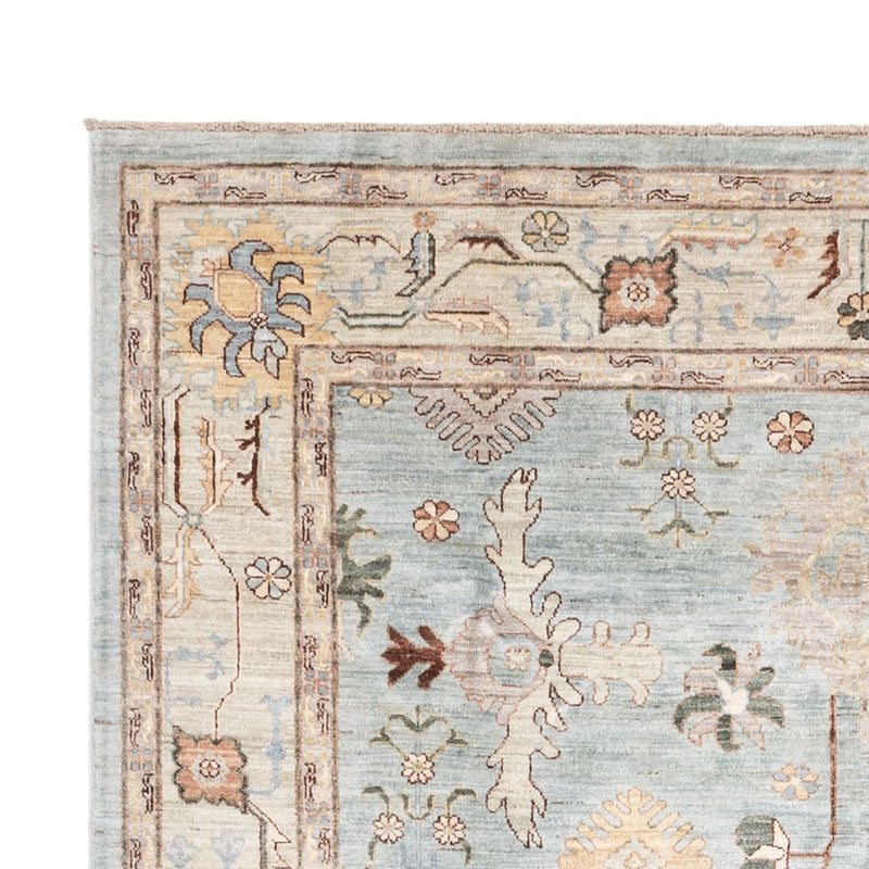 Tapis Ziegler - Usak - 296 x 200 cm - bleu clair