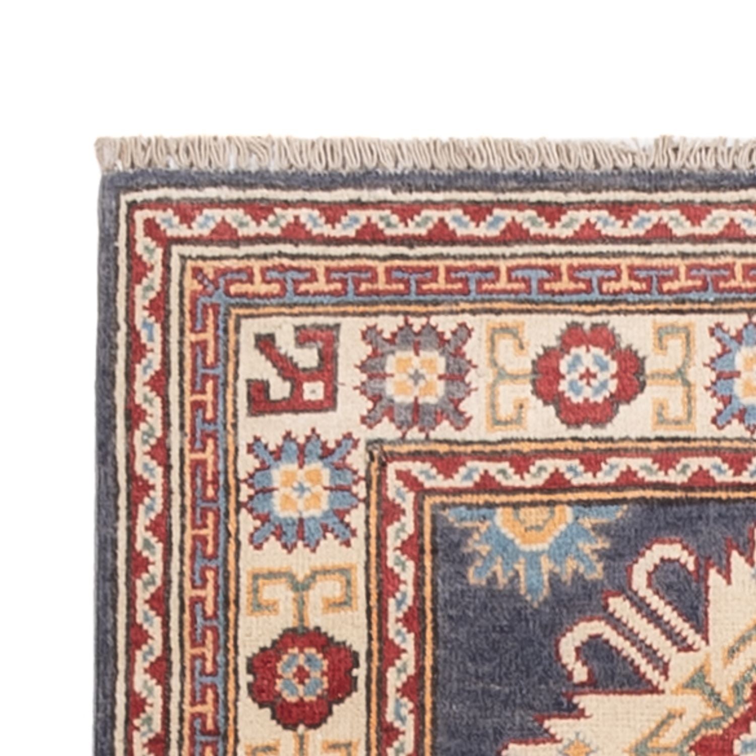 Tapis de couloir Tapis Ziegler - Kazak - 303 x 80 cm - bleu foncé