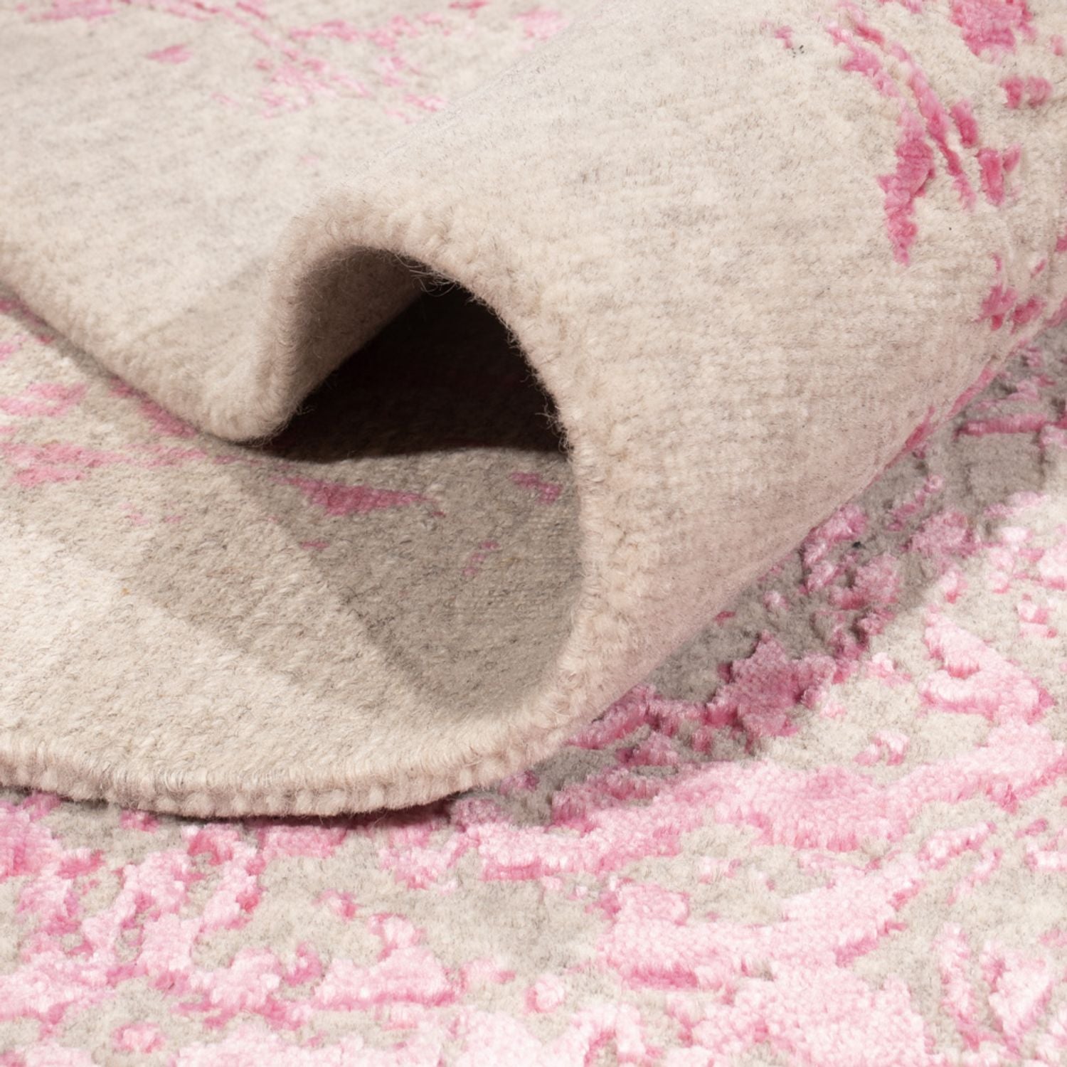 Tapis design - 293 x 256 cm - rose