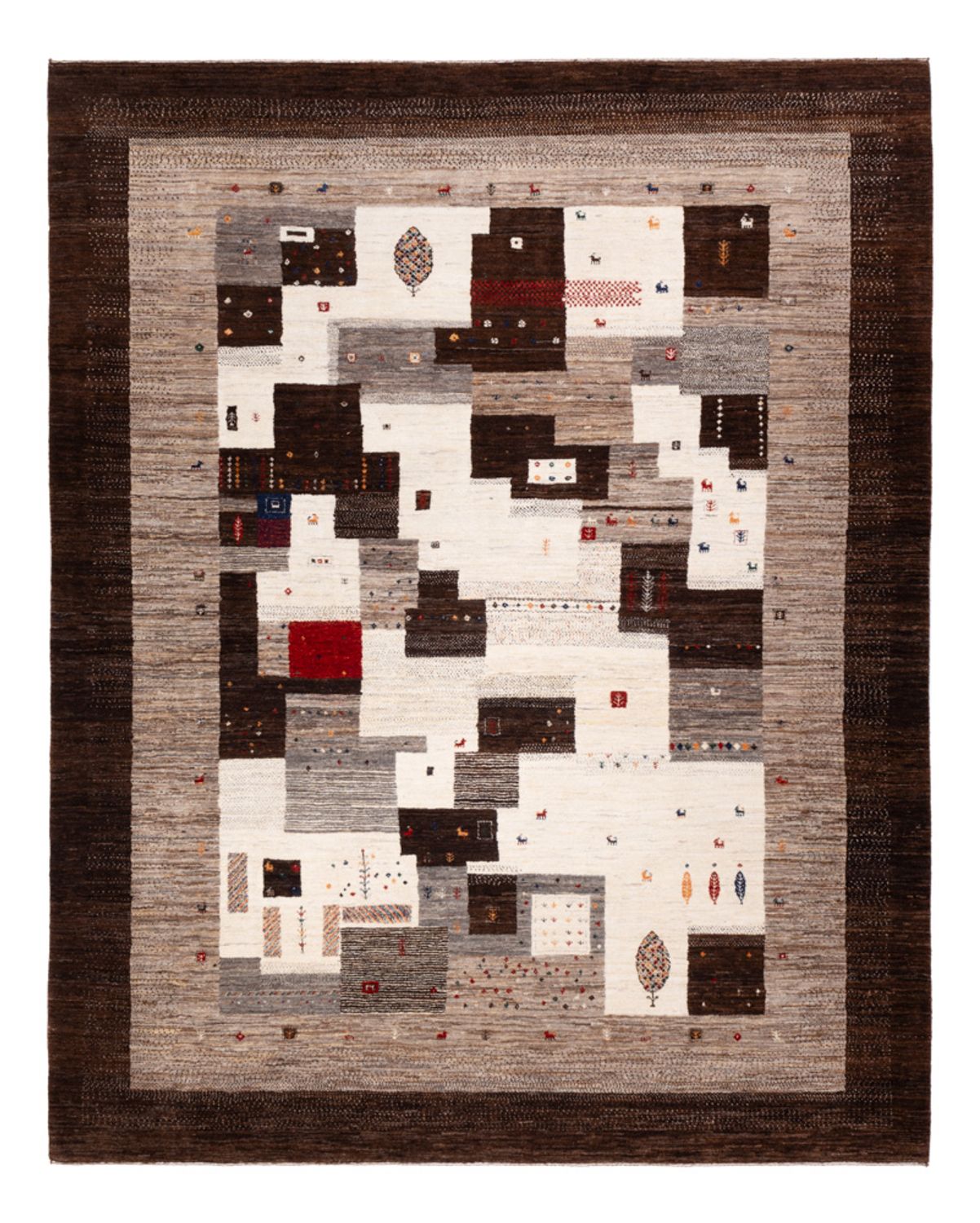 Tapis Gabbeh - Loribaft Indus - 299 x 244 cm - multicolore