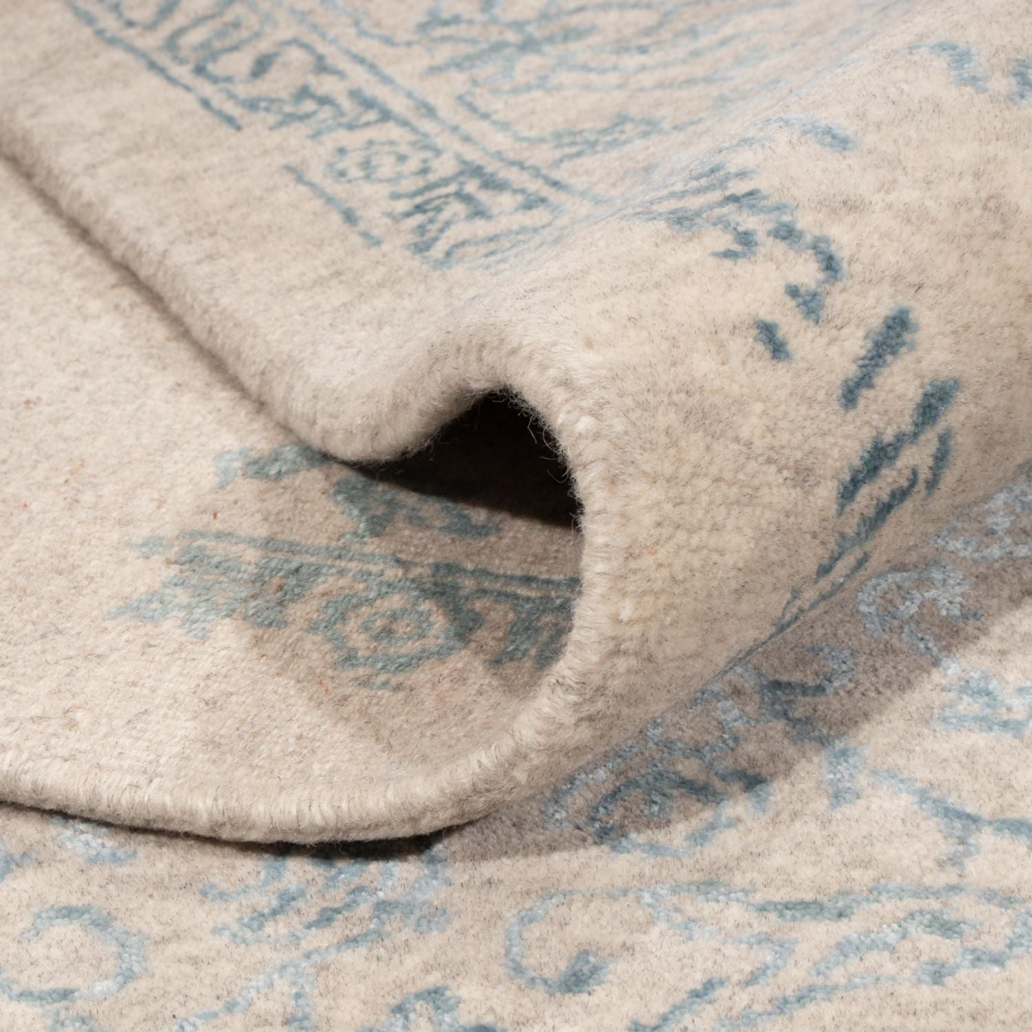 Tapis design - 289 x 241 cm - bleu clair
