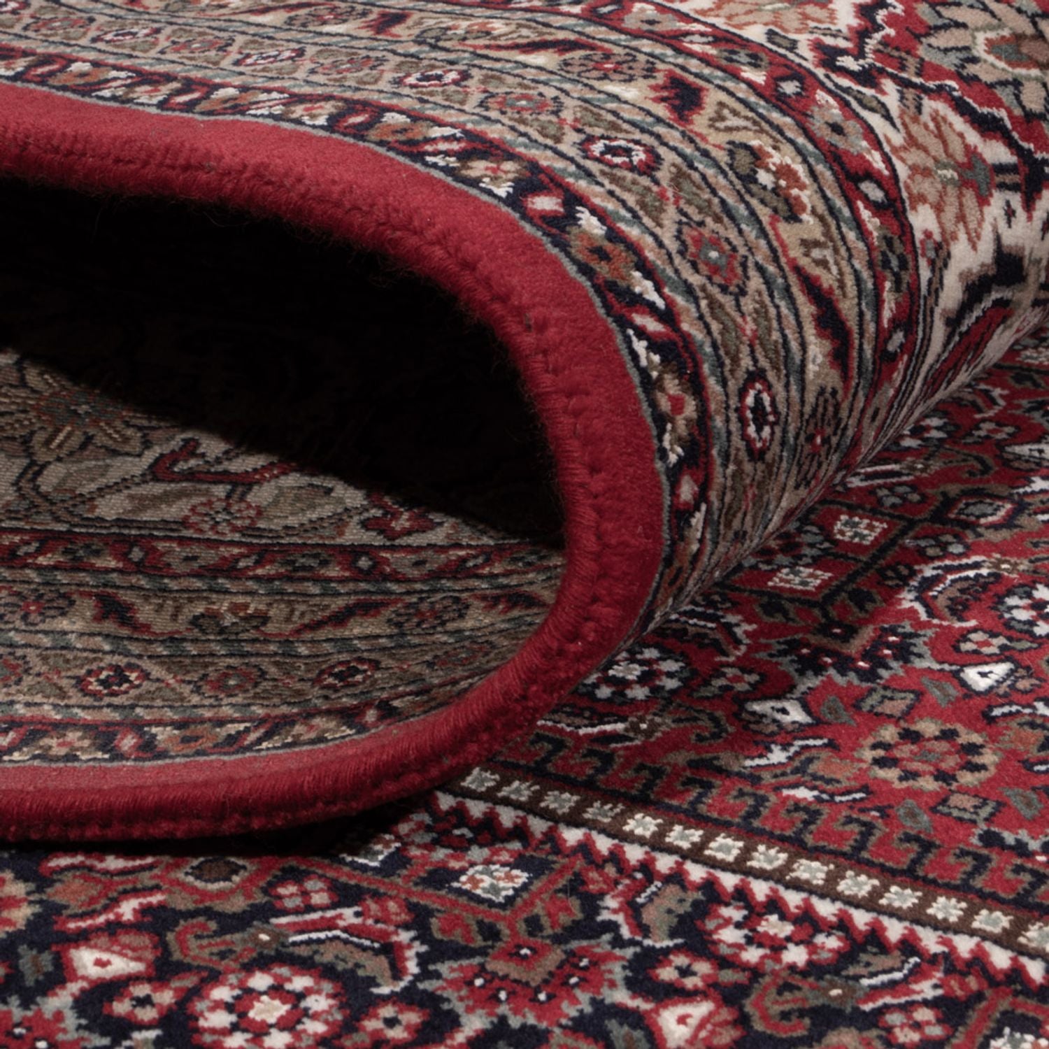 Tapis oriental - Bidjar - Indus - 305 x 251 cm - rouge foncé