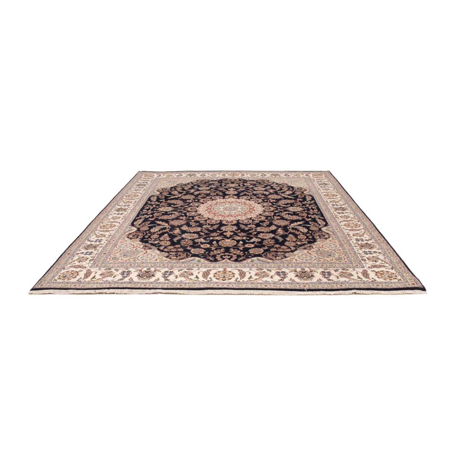 Tapis oriental - Nain - Indus - 309 x 251 cm - bleu foncé