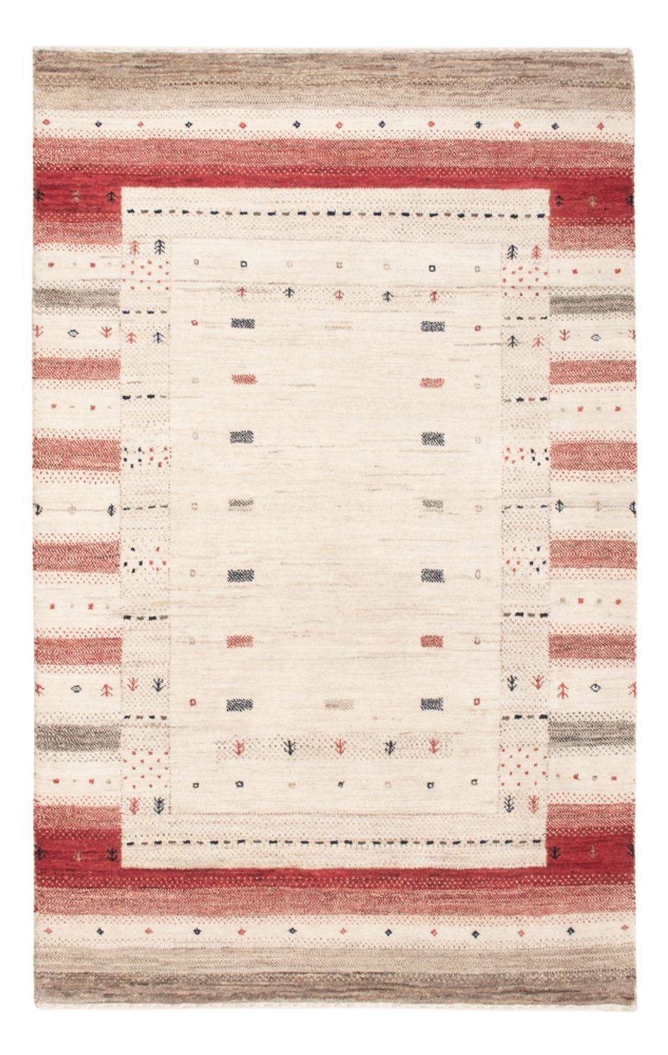 Tapis Gabbeh - Loribaft Indus - 155 x 102 cm - beige