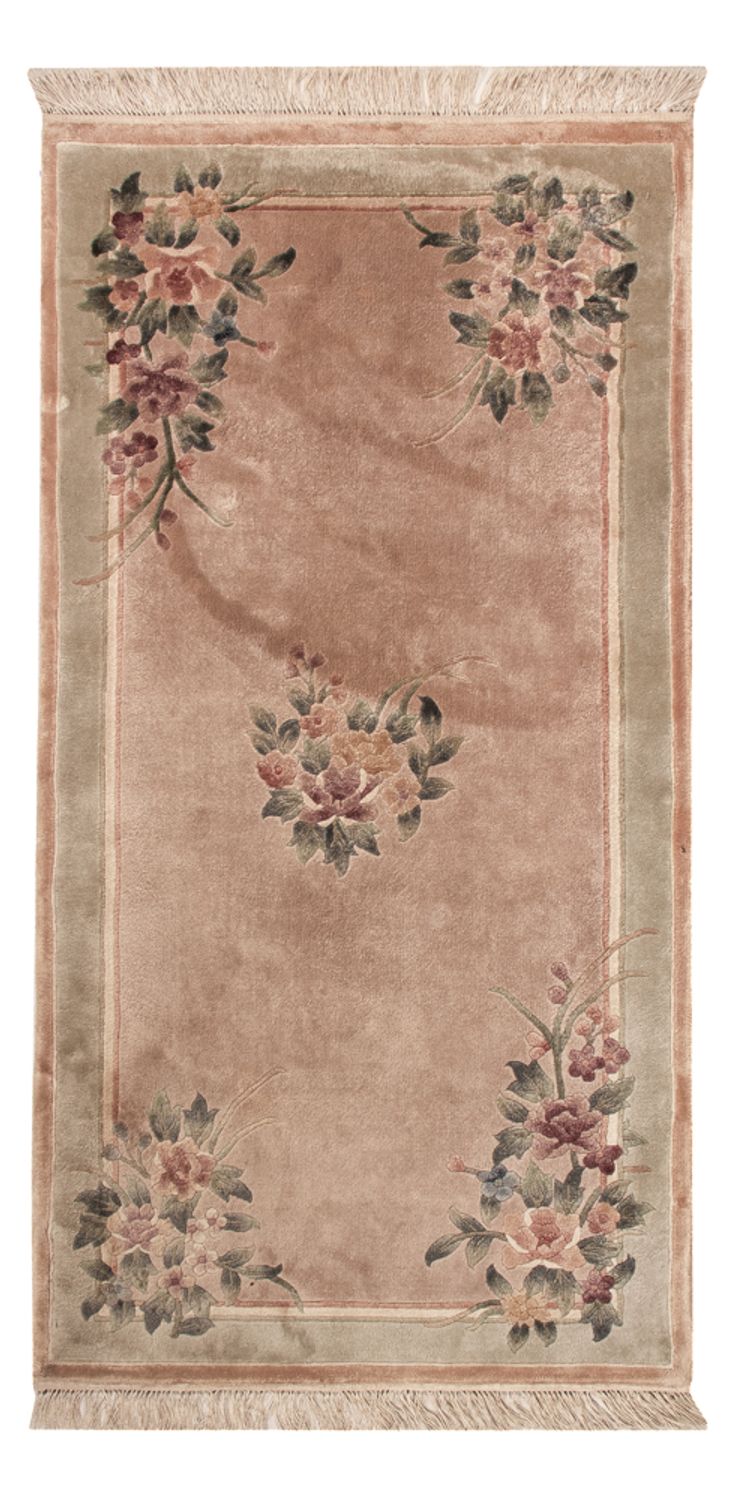 Tapis en soie - Soie chinoise - 135 x 70 cm - beige