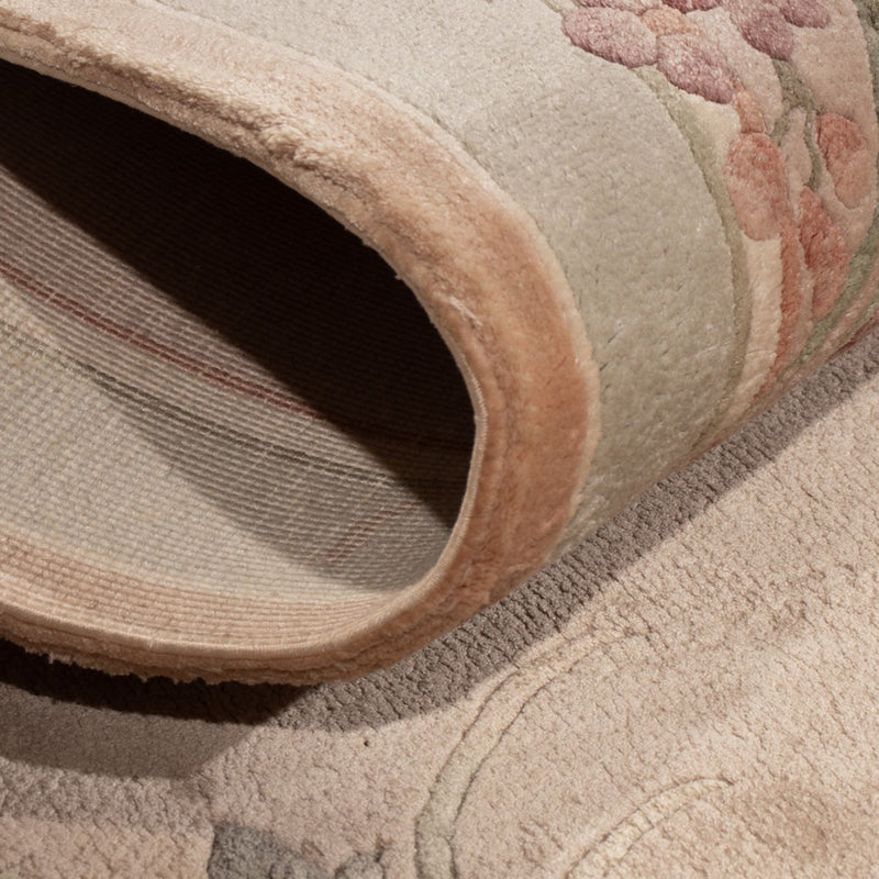 Tapis en soie - Soie chinoise - 135 x 70 cm - beige