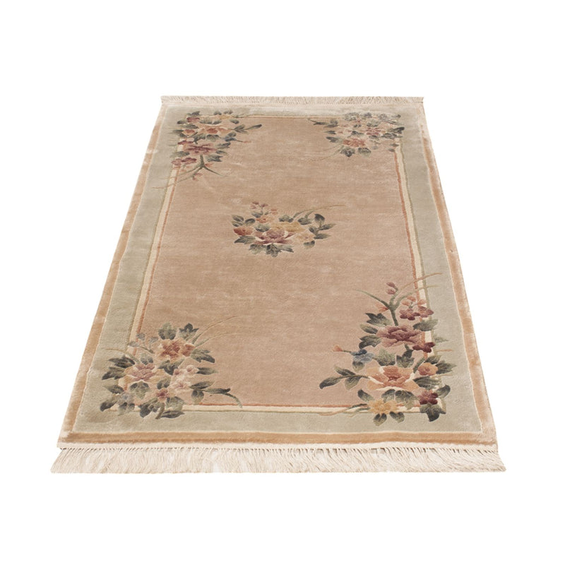 Tapis en soie - Soie chinoise - 135 x 70 cm - beige