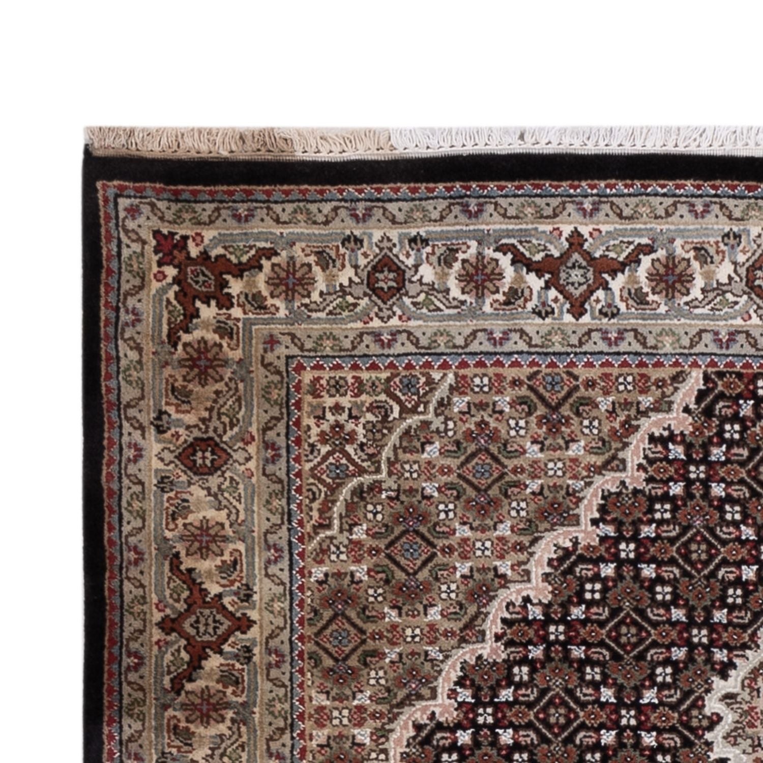 Tapis oriental - Tabriz - 184 x 127 cm - beige foncé