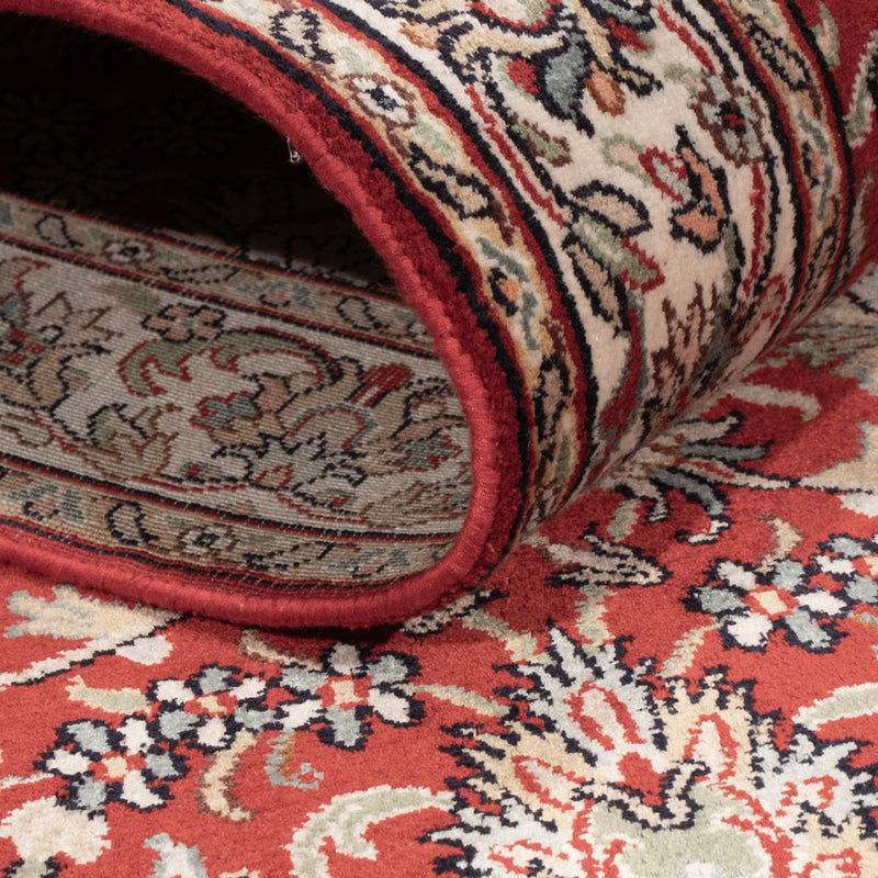 Tapis de couloir Tapis en soie - Soie du Cachemire - 241 x 76 cm - rouge