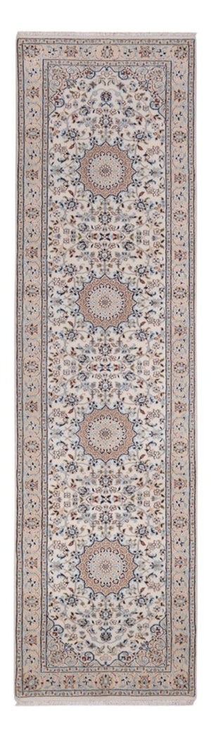 Tapis de couloir Tapis oriental - Nain - Indus - 307 x 80 cm - beige