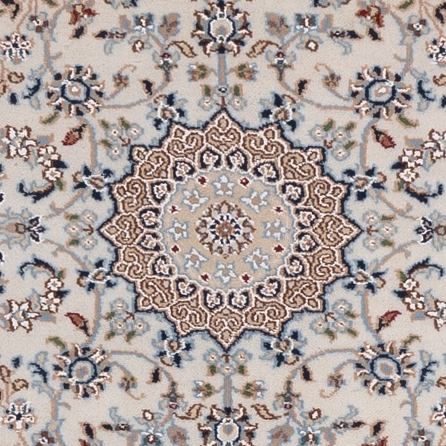Tapis de couloir Tapis oriental - Nain - Indus - 307 x 80 cm - beige