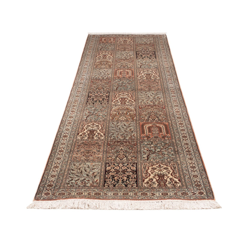 Läufer Seiden - Kaschmir Seide - 301 x 77 cm - dunkelbeige