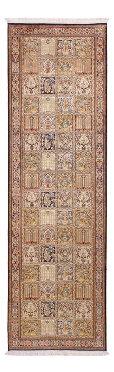 Läufer Seiden - Kaschmir Seide - 280 x 77 cm - dunkelbeige