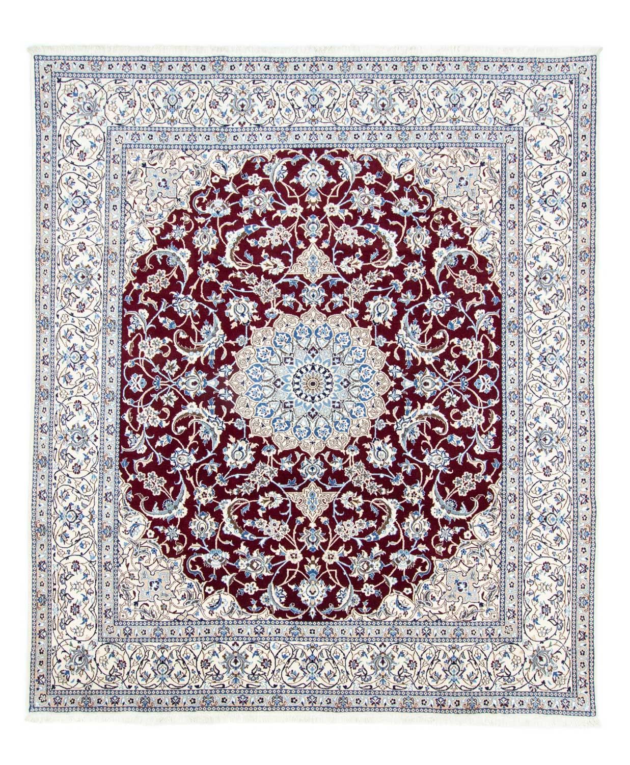 Tapis persan - Nain - Royal - 290 x 240 cm - rouge
