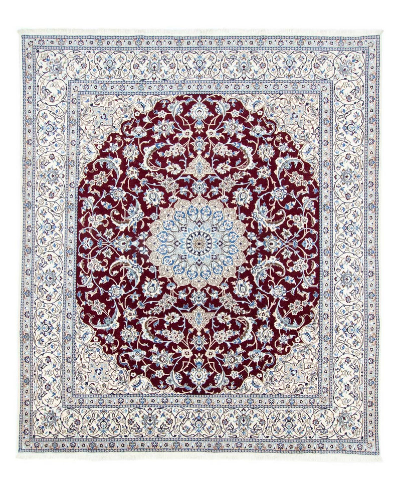 Tapis persan - Nain - Royal - 290 x 240 cm - rouge