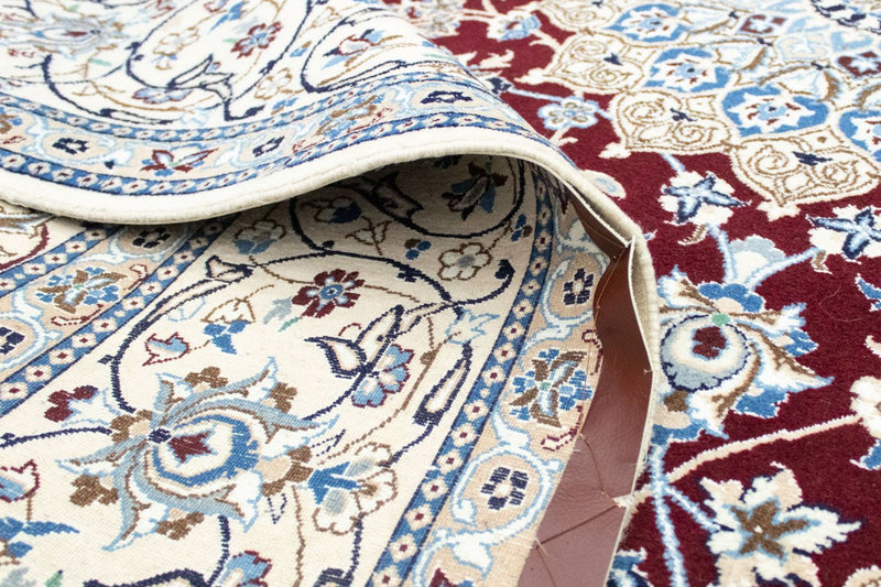 Tapis persan - Nain - Royal - 290 x 240 cm - rouge