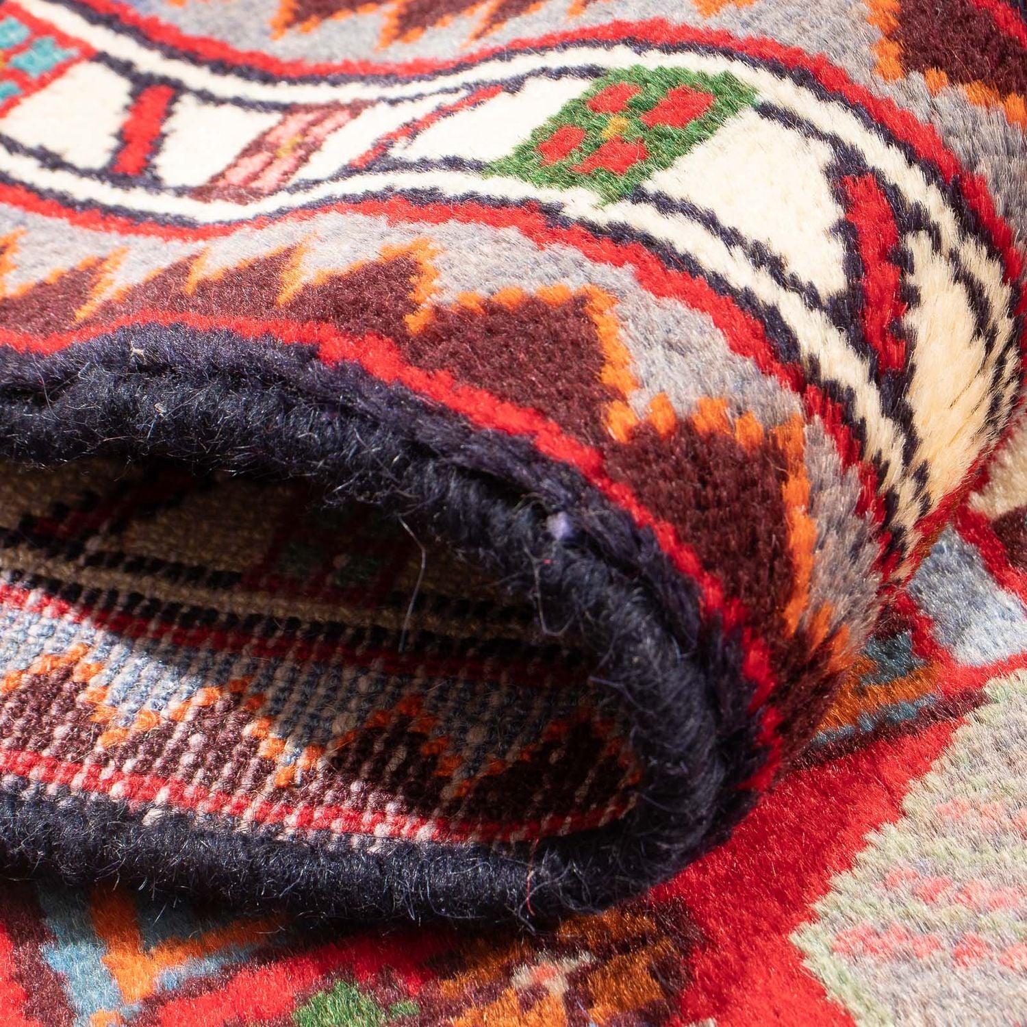 Tapis persan - Nomadic - 98 x 64 cm - rouge