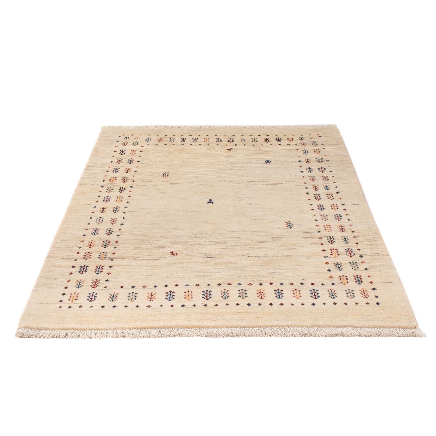 Tapis Gabbeh - Loribaft Persan - 158 x 110 cm - naturel