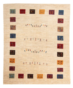 Tapis Gabbeh - Loribaft Persan - 194 x 151 cm - multicolore